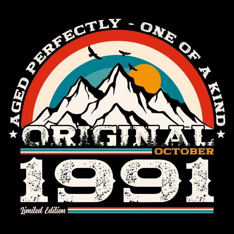 33rd Birthday Original October 1991 Born 1991