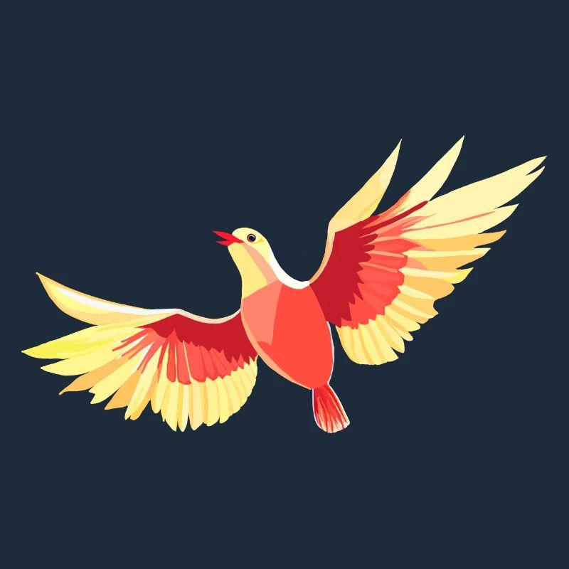 Vogel, der am Himmel schwebt