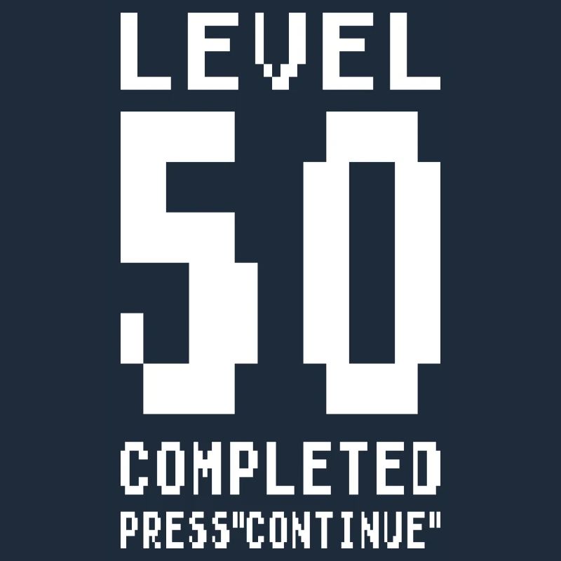 50. Geburtstag Geschenk Pixel Gaming