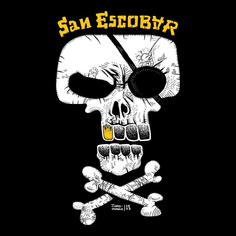 SAN ESCOBAR - Drapeau pirate / Crâne