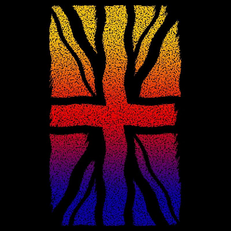 Union Jack Regenbogen Distressed-Welle