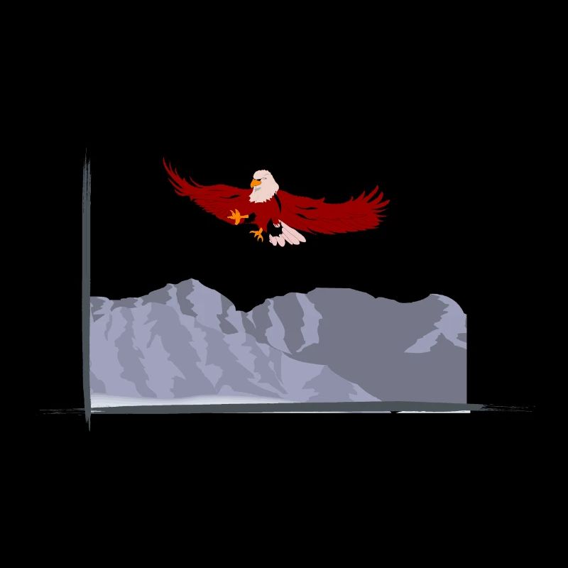 Eagles in the mountains