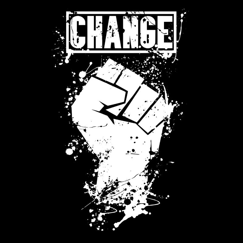 Revolution und Veränderung Weiß