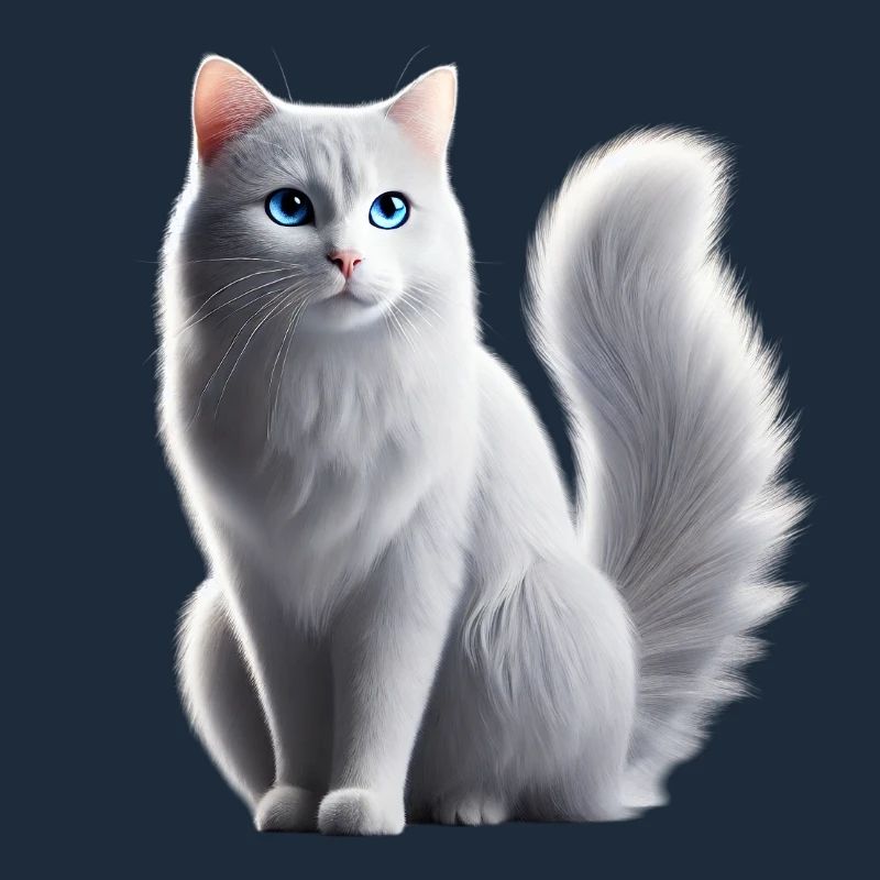 Cat White Blue Eyes