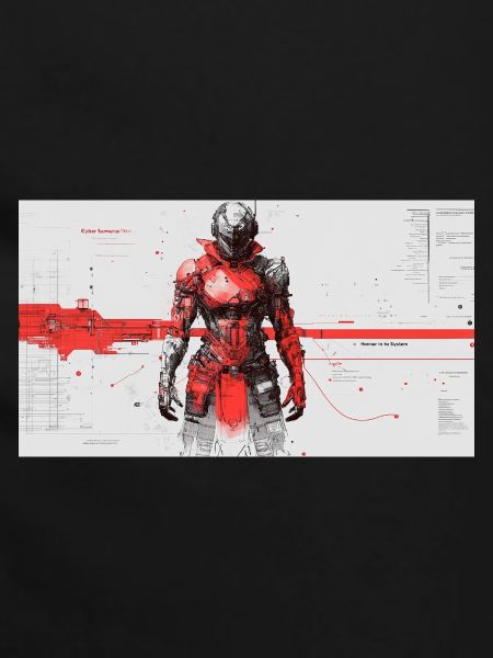 Futuristischer Cyber-Samurai