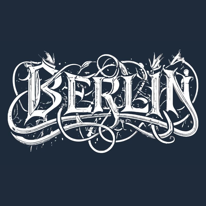Berlin heavy metal headbanger typography
