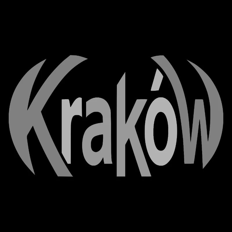 Krakau, Krakow Schriftzug 