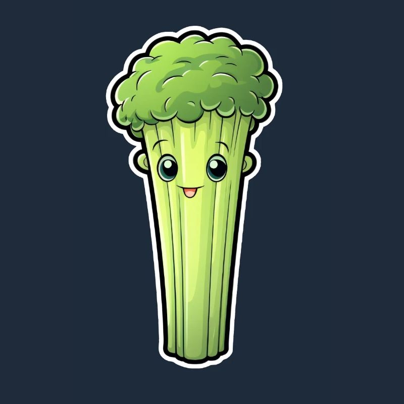 Staudensellerie oder Stangensellerie Kawaii