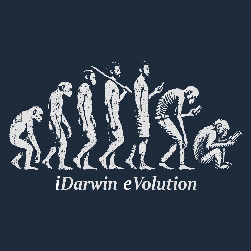 Die Evolution des Silhouettendesigns der Menschheit