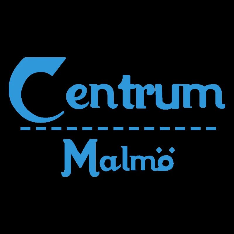 Centrum Malmö – Conception de texte bleu