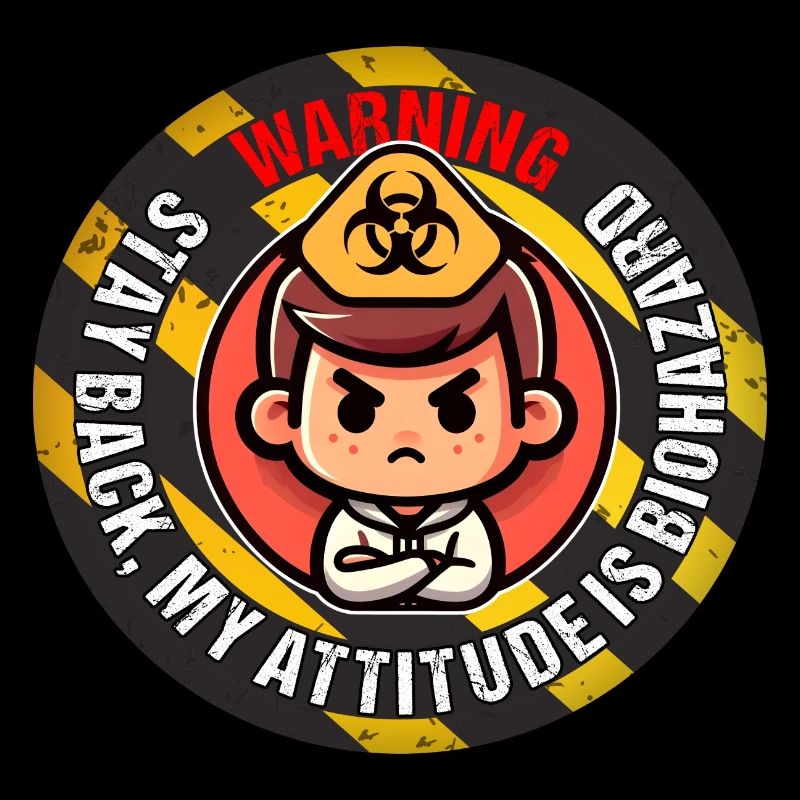 AVERTISSEMENT! RESTEZ EN RETRAIT, MON ATTITUDE EST BIOHAZARD