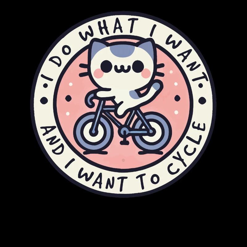 Chat de vélo avec un dicton coquin pour