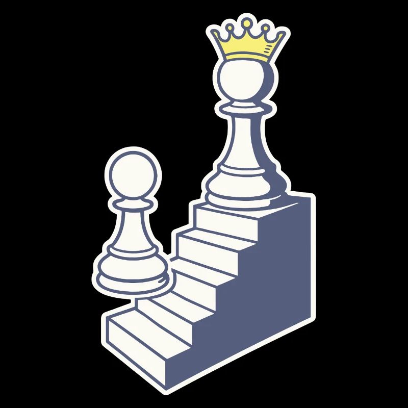 Joueur d’échecs pion à dames Journey