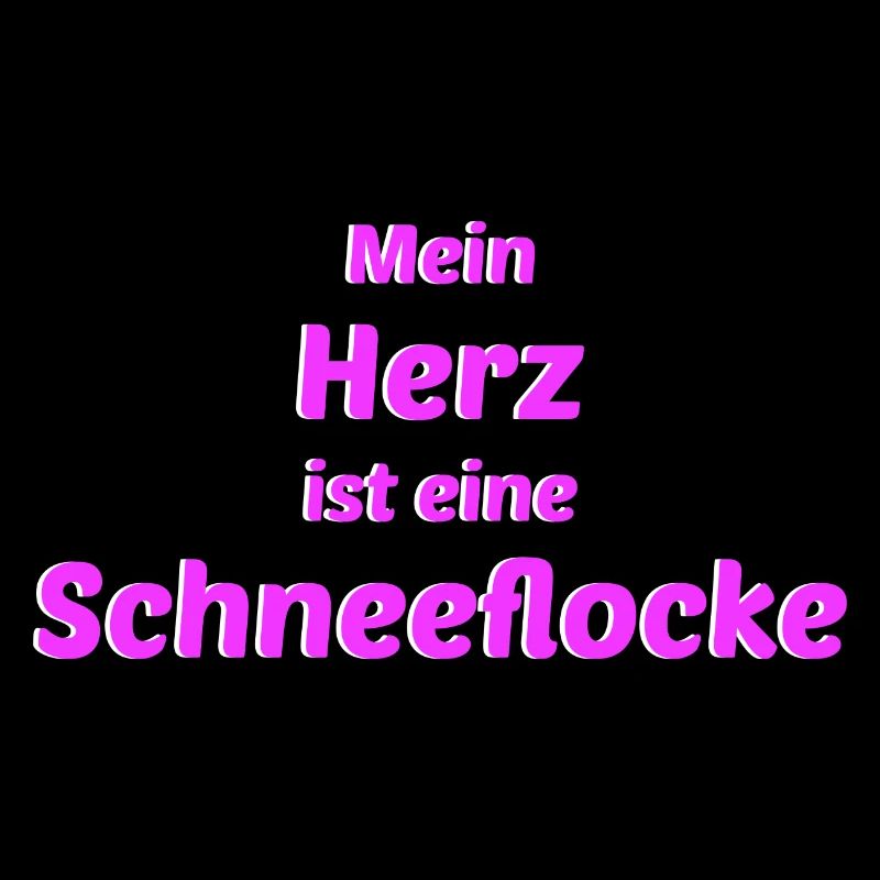 Herz Schneeflocke Winter Romantisch