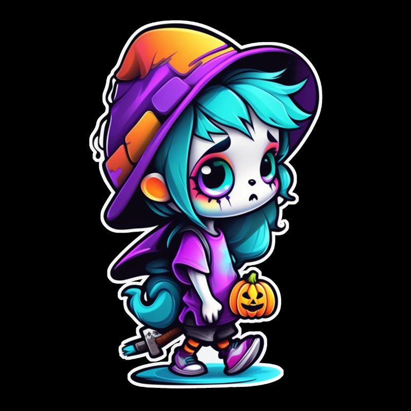 Halloween - Witch with Bat Hat