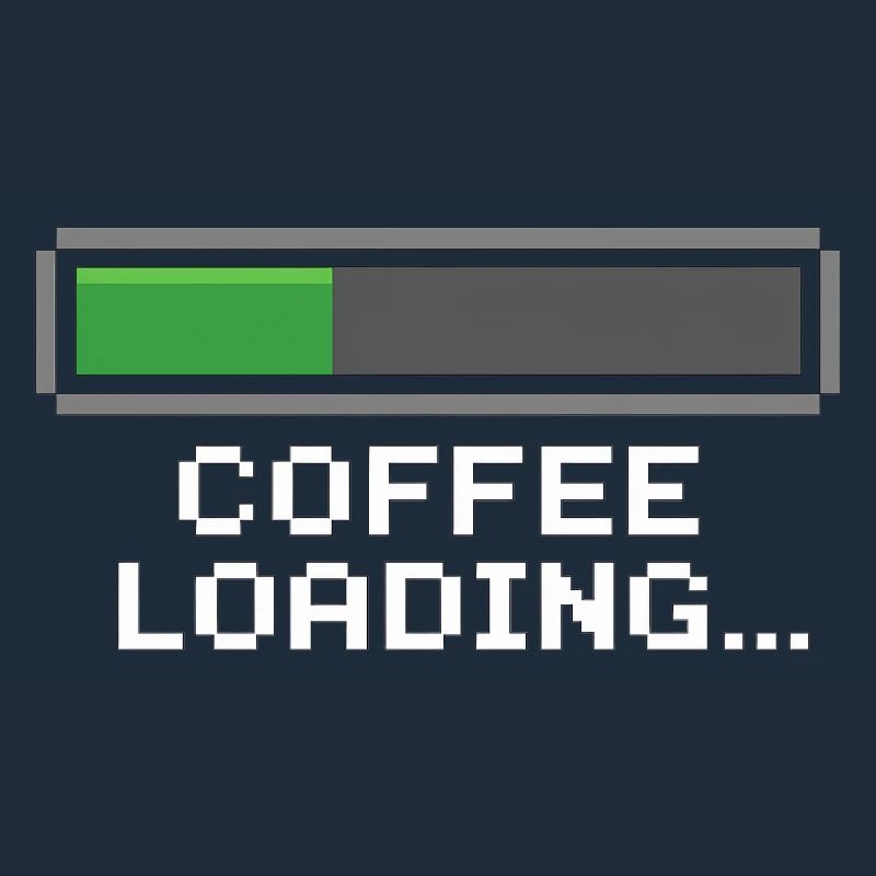 Coffee Loading Bar Pixel