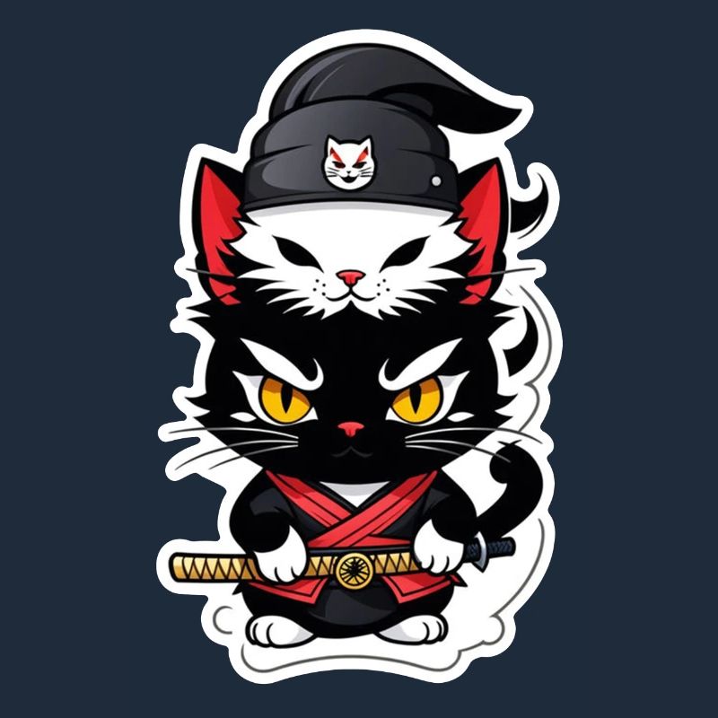 Ninja Katze - Samurai Kätzchen