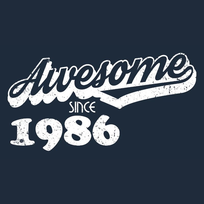 Awesome since 1986 – Retro Typography