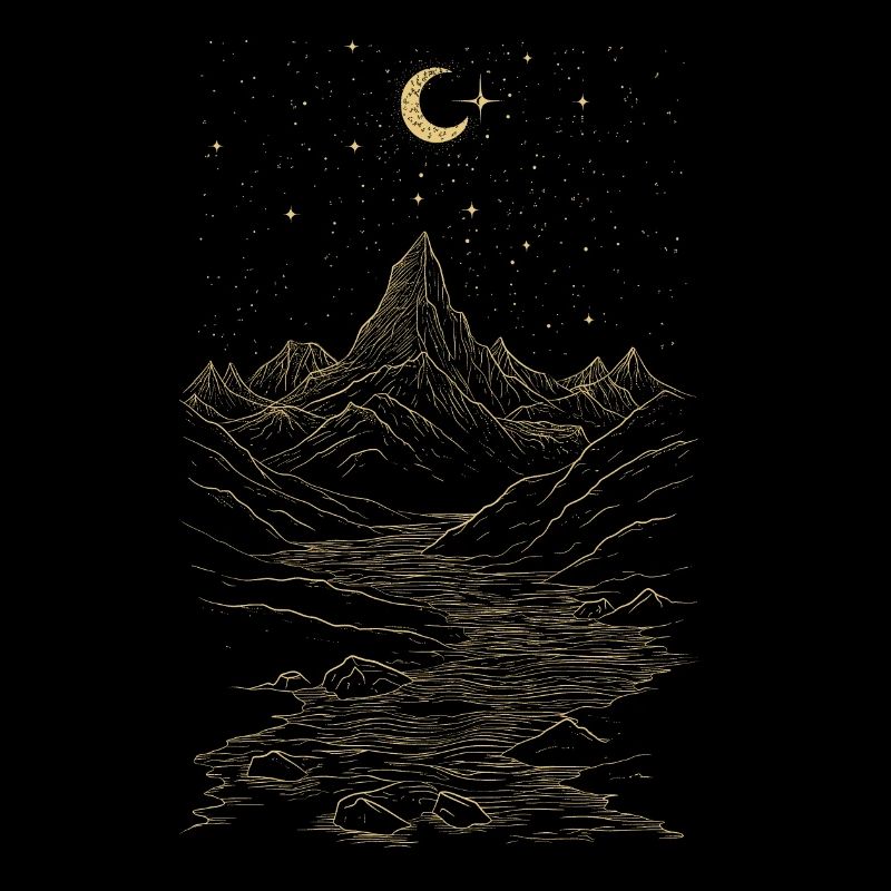 Golden moonlight