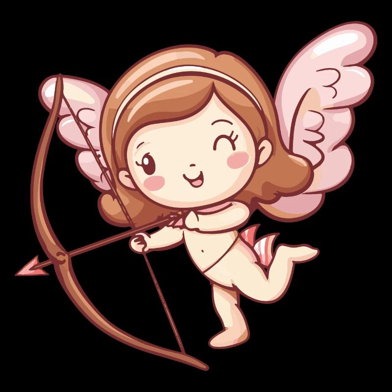 Ange arc et flèche Cupidon Saint-Valentin