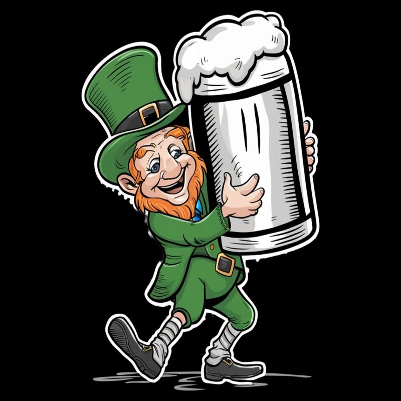 Bierliebender Leprechaun (Irischer Kobold)