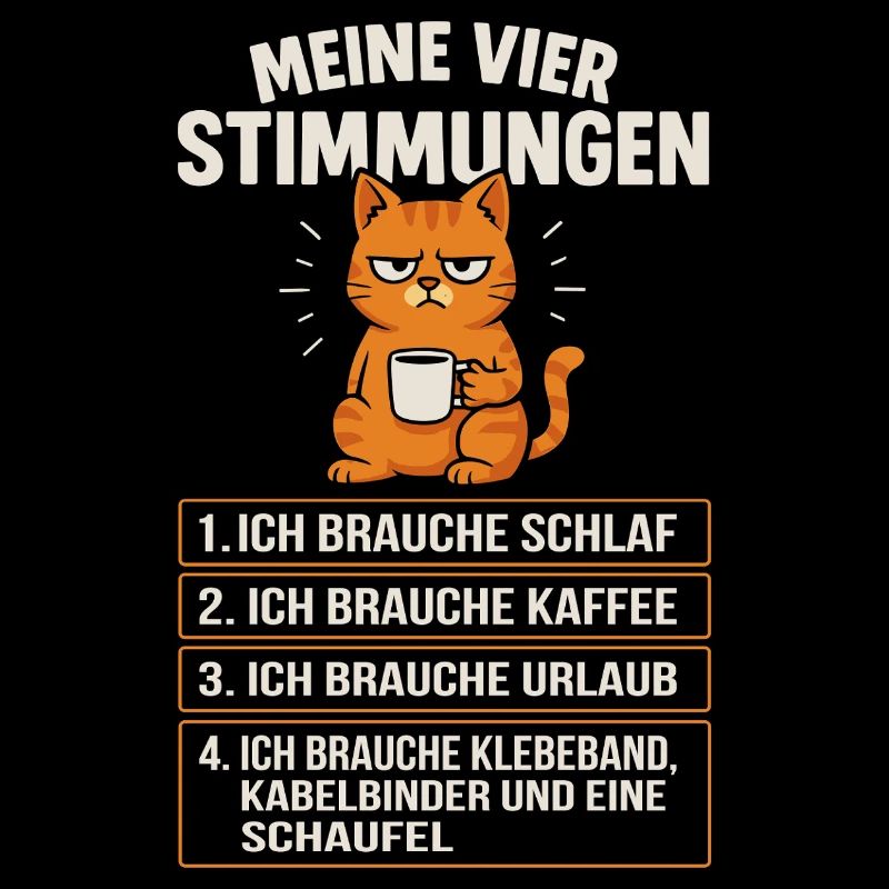 Mes Quatre Humeurs Drôle de Chat