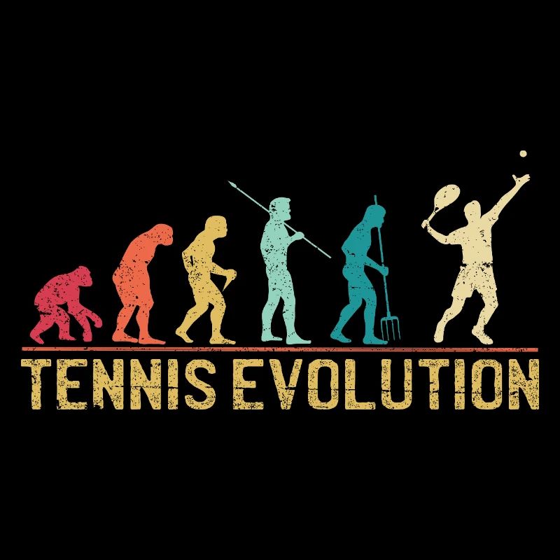 Tennis Evolution Evolution Graphic Design