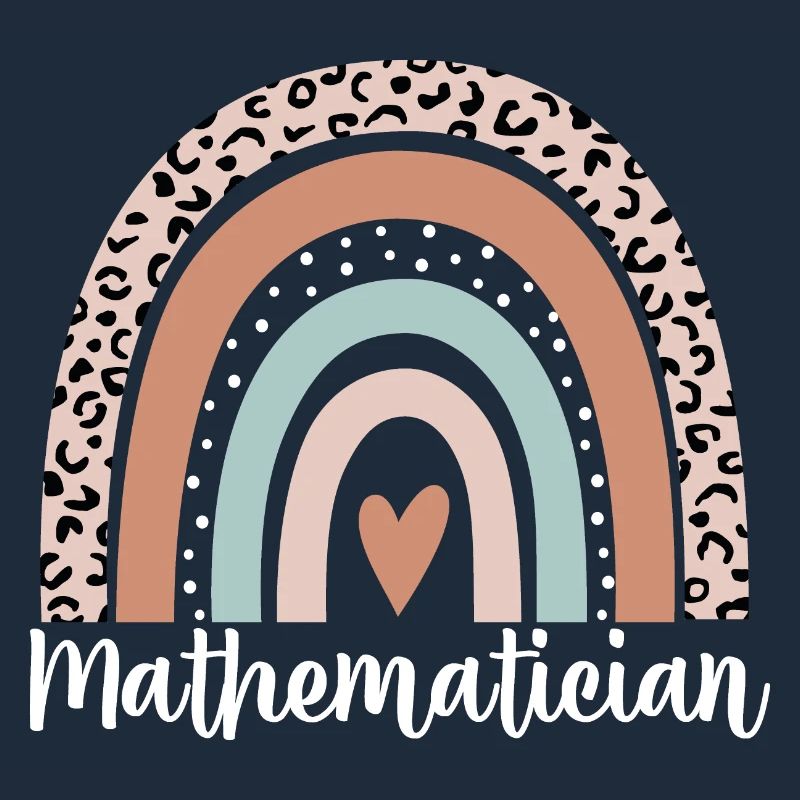 Mathematician Rainbow Leopard Funny Mathematician