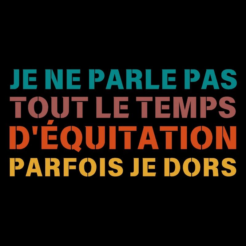 je ne parle pas que d equitation Retro