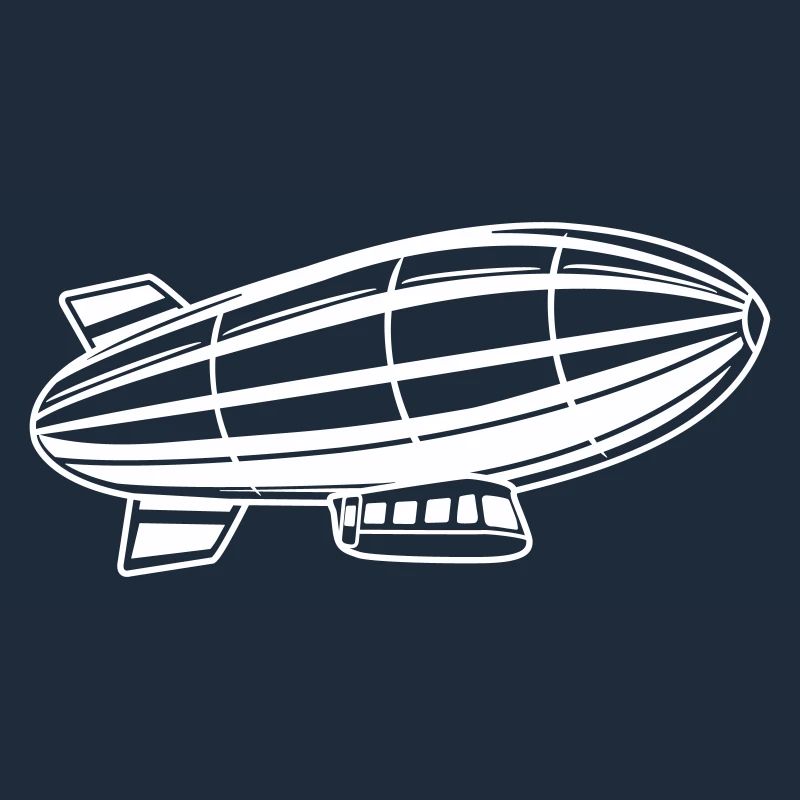 Silhouette de dirigeable Zeppelin