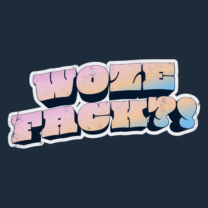 Wow Face Pastell Graffiti Stil