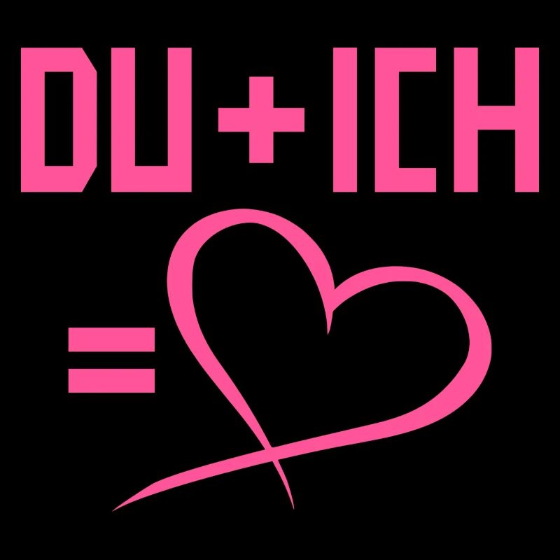 Du plus Ich gleich Herz Liebe Romantisch
