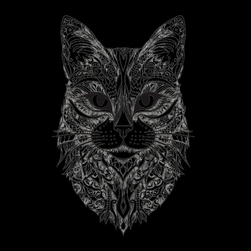 Conception de Mandala de chat