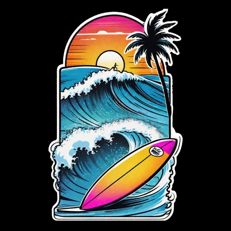 surf plage palmier soleil vacances