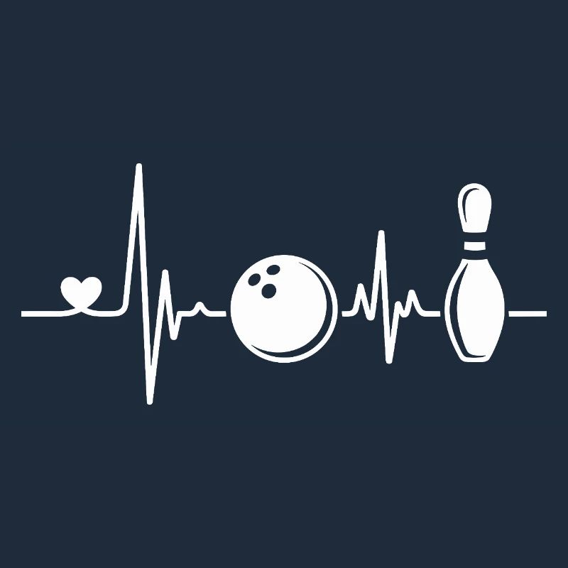 Conception de battement de cœur de bowling