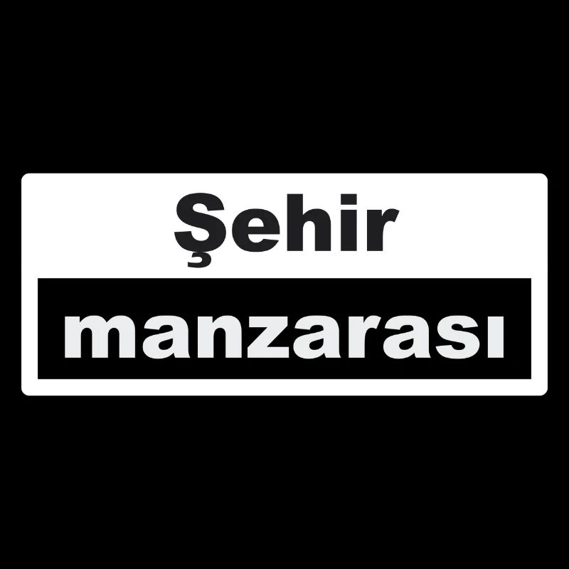Cityscape Typography Turkish