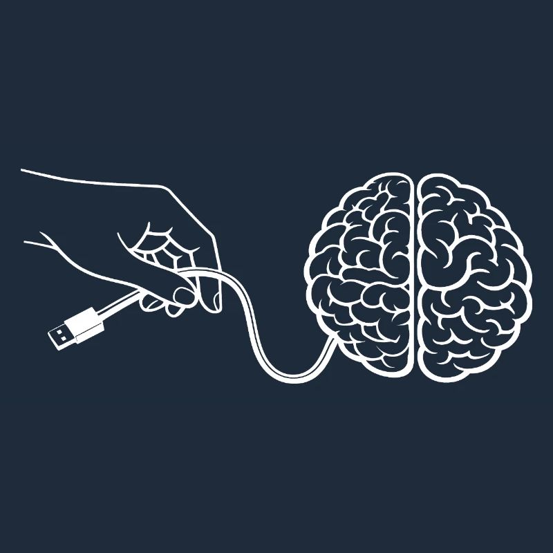 Brain Head Cable Connector Artificial Intelligence