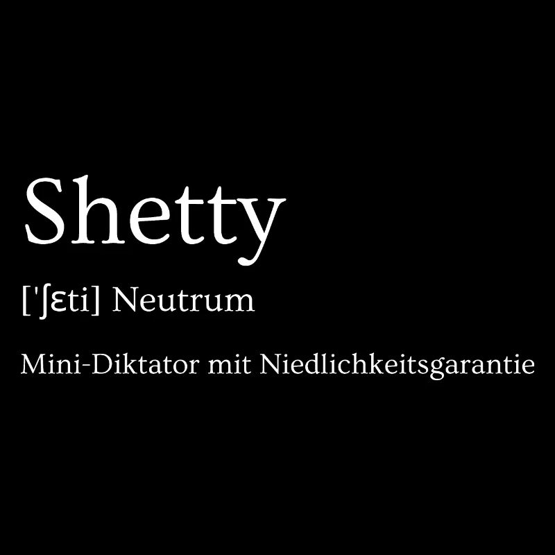 Shetty -kleiner Diktator mit Niedlichkeitsgarantie
