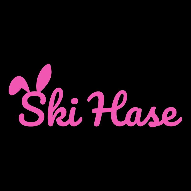Ski Rabbit Ski Party Snow Winter Slope pink