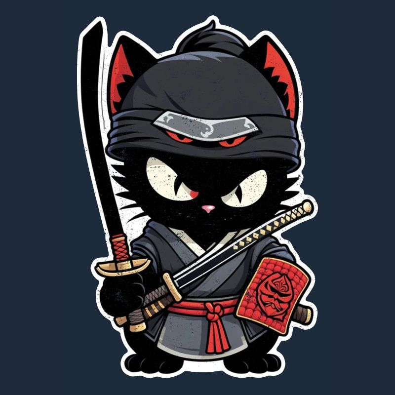 Ninja Cat - Samurai Kitten
