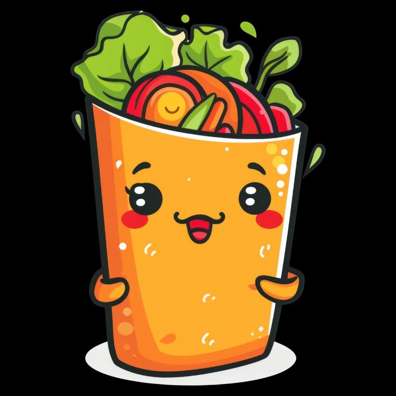 Dessin animé Burrito drôle