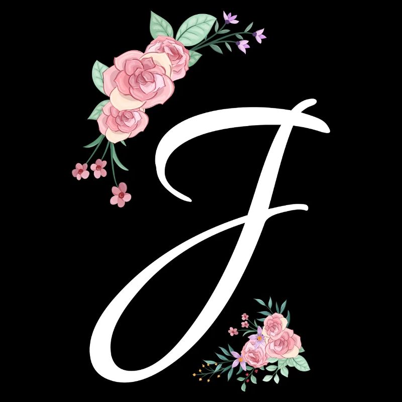 Lettre j fleurs