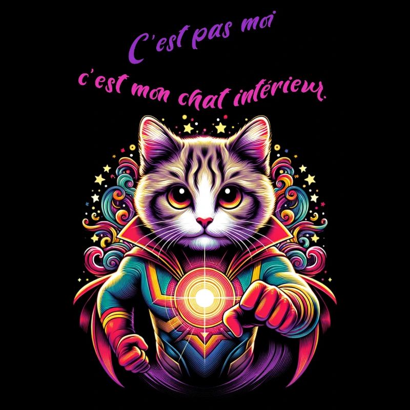 C’ est pas moi c est mon chat interieur