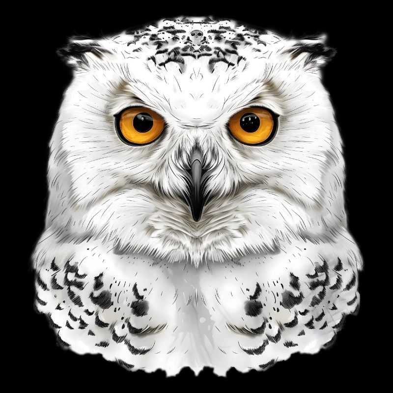 Schneeeulen-Kopf