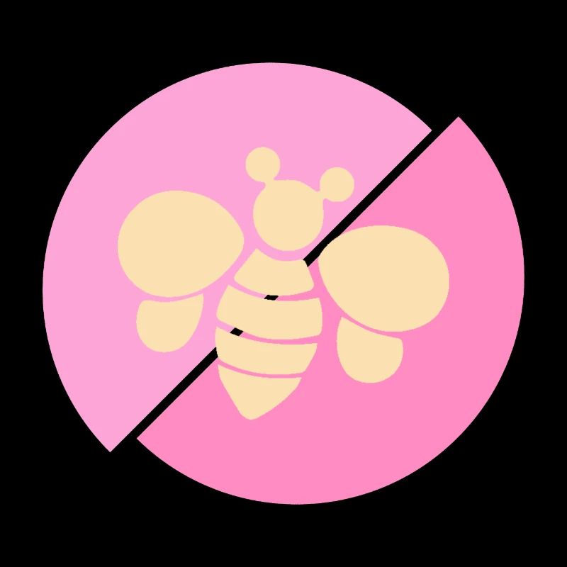 Pastel Pink Contrast Bee