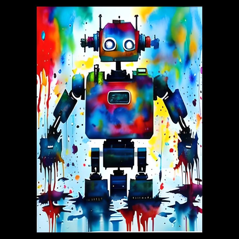 Art Robot Coloré