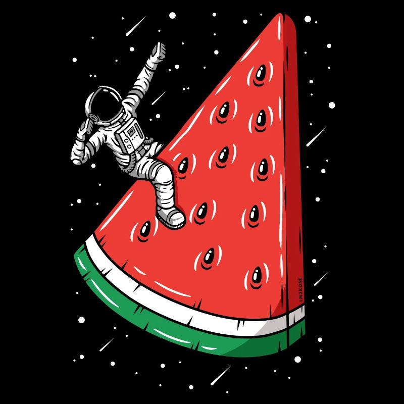 Watermelon Space Astronaut - Humorous