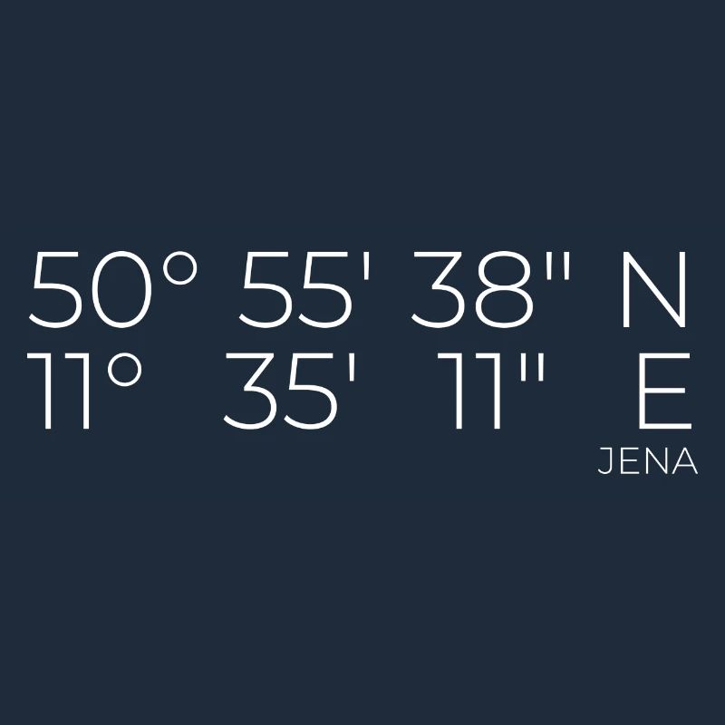 Coordinates Jena, Thuringia