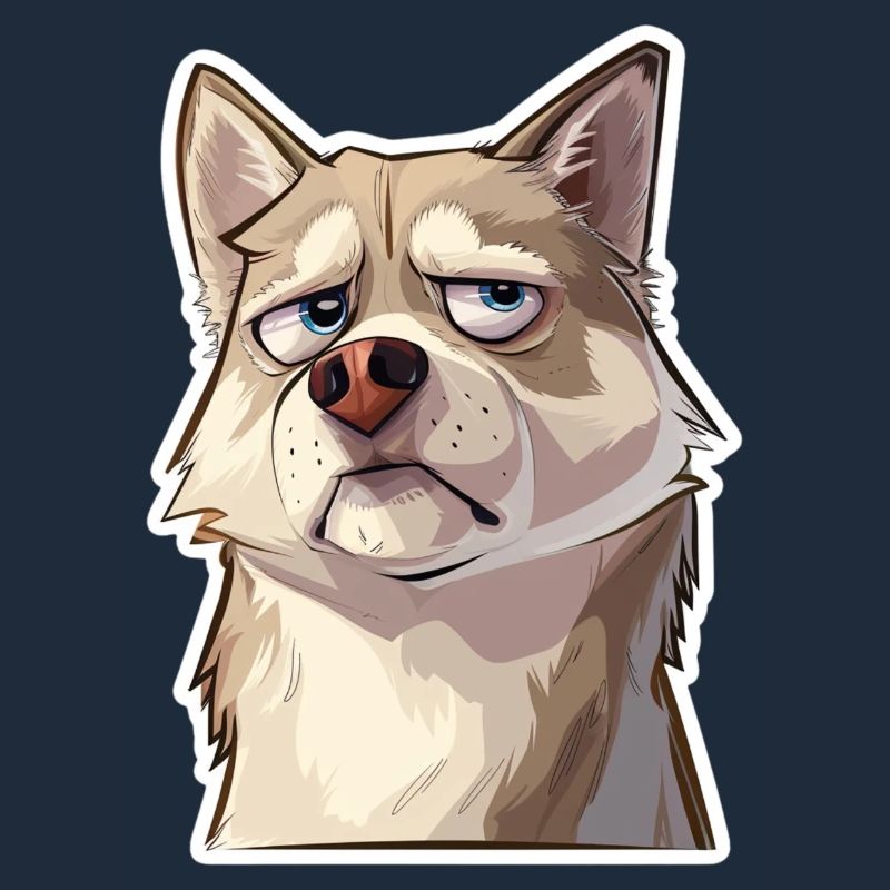 Grumpy the Husky