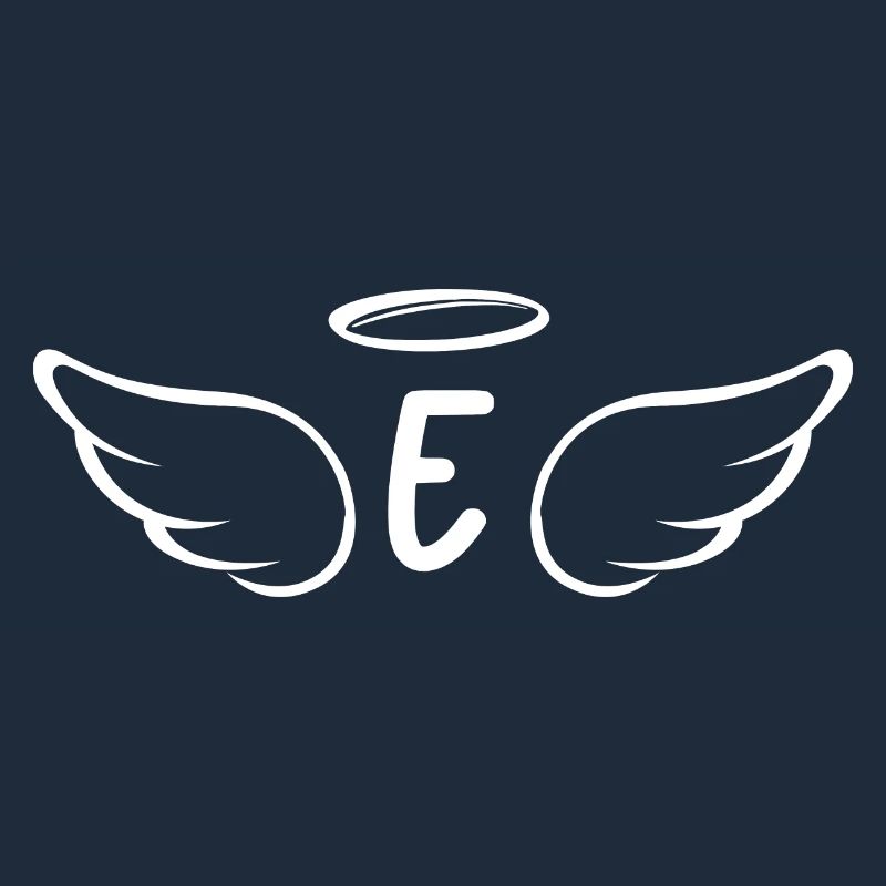 Lettre e ailes d’ange